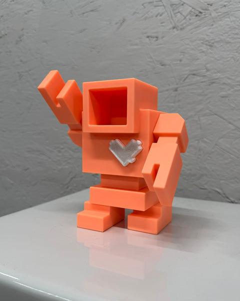6" PUMPKIN GLOW IN THE DARK Lovebot - 6" / 155mm Designer Toy - Edition Ltd. to 13 pcs.