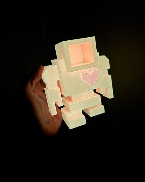 6" PUMPKIN GLOW IN THE DARK Lovebot - 6" / 155mm Designer Toy - Edition Ltd. to 13 pcs.