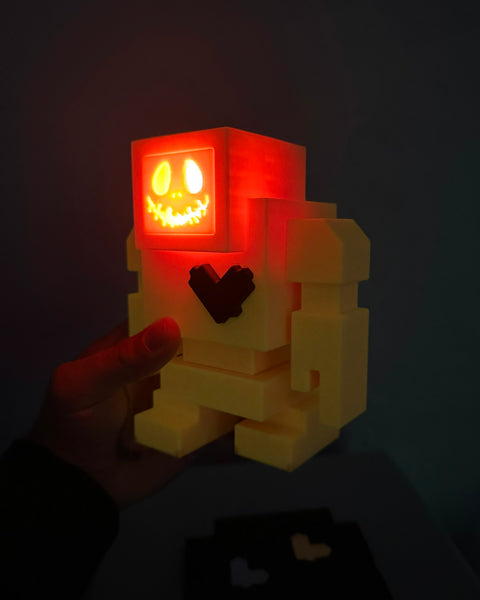 6" PUMPKIN GLOW IN THE DARK Lovebot - 6" / 155mm Designer Toy - Edition Ltd. to 13 pcs.