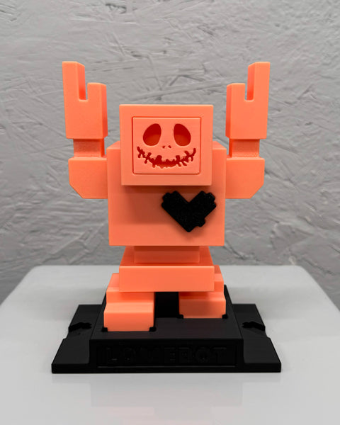 6" PUMPKIN GLOW IN THE DARK Lovebot - 6" / 155mm Designer Toy - Edition Ltd. to 13 pcs.