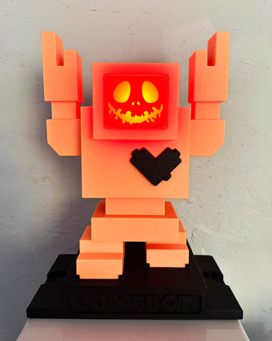 1/3 1ft Pumpkin Glow in the Dark Lovebot Designer Toy