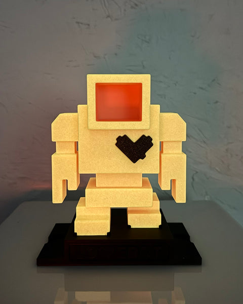 6" PUMPKIN GLOW IN THE DARK Lovebot - 6" / 155mm Designer Toy - Edition Ltd. to 13 pcs.