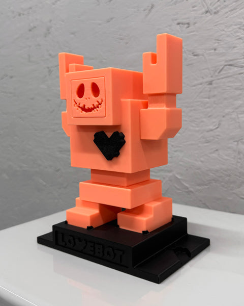 6" PUMPKIN GLOW IN THE DARK Lovebot - 6" / 155mm Designer Toy - Edition Ltd. to 13 pcs.