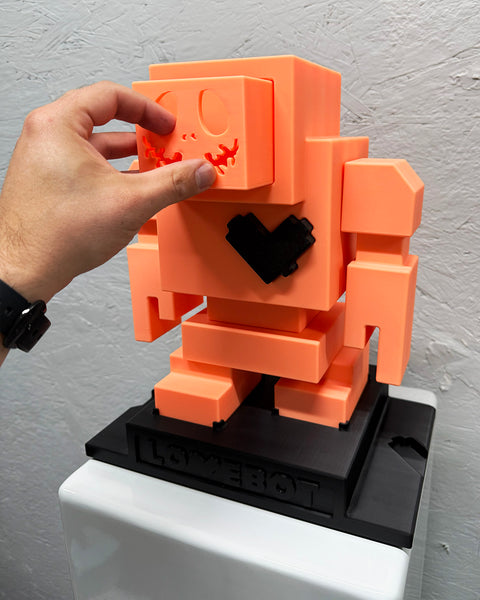 1/3 1ft Pumpkin Glow in the Dark Lovebot Designer Toy