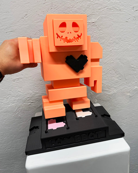 1/3 1ft Pumpkin Glow in the Dark Lovebot Designer Toy