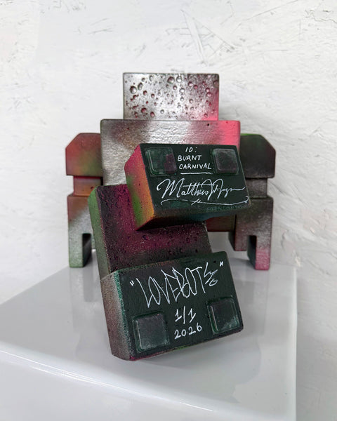 BURNT CARNIVAL - 1ft Concrete Lovebot Sculpture