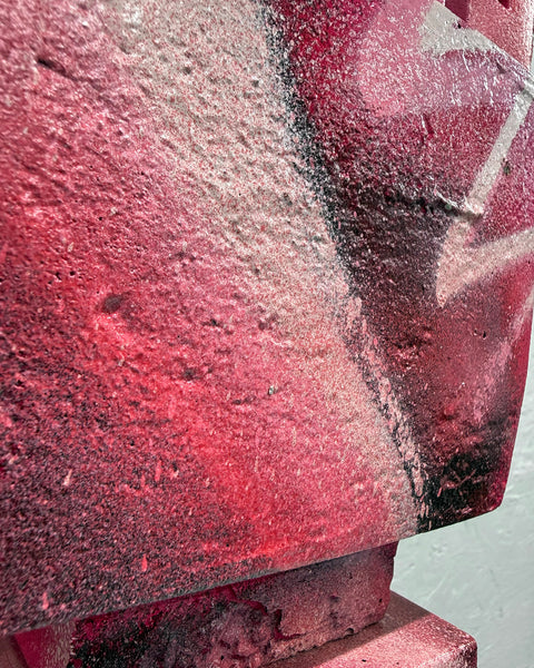 PINK HAZE - 1ft Concrete Lovebot Sculpture