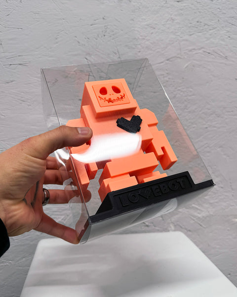 6" PUMPKIN GLOW IN THE DARK Lovebot - 6" / 155mm Designer Toy - Edition Ltd. to 13 pcs.