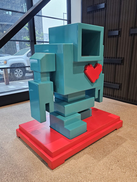 6ft Lovebot Indoor Sculpture.