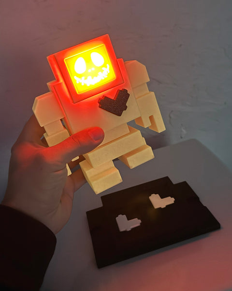 6" PUMPKIN GLOW IN THE DARK Lovebot - 6" / 155mm Designer Toy - Edition Ltd. to 13 pcs.