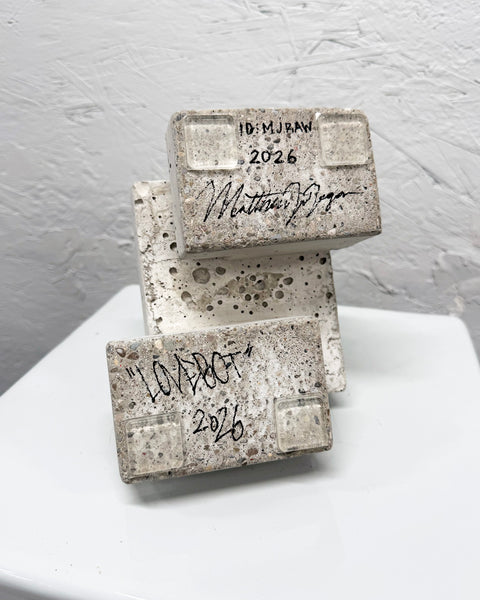 RAW CONCRETE - 1ft Lovebot Sculpture