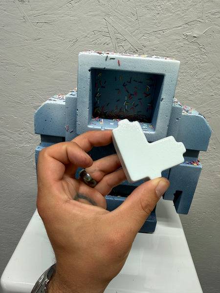 SOFT SUNDAY - 1ft Concrete Lovebot Sculpture