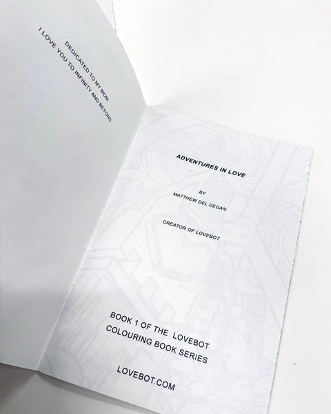 PREORDER! The Lovebot Coloring book! "Adventures in Love"