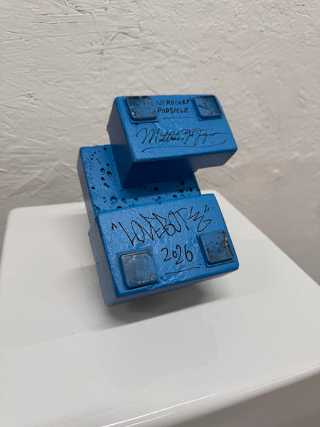 ROCKET POPSICLE - 1ft Concrete Lovebot Sculpture