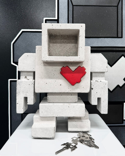 RAFFLE Tickets* - "Keys + 1ft Concrete Lovebot Sculpture