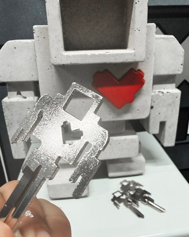 RAFFLE Tickets* - "Keys + 1ft Concrete Lovebot Sculpture