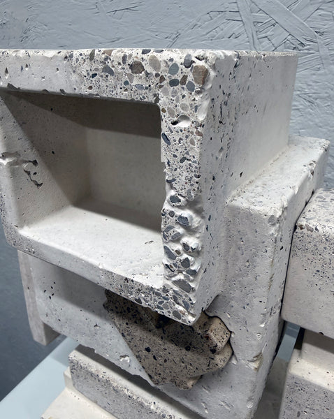 WHITE AND STONE - 1ft Concrete Lovebot