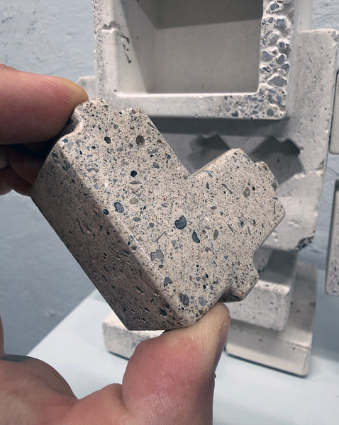 WHITE AND STONE - 1ft Concrete Lovebot