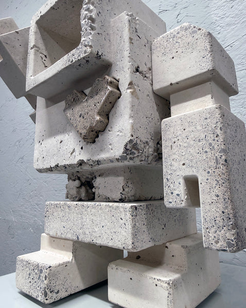 WHITE AND STONE - 1ft Concrete Lovebot