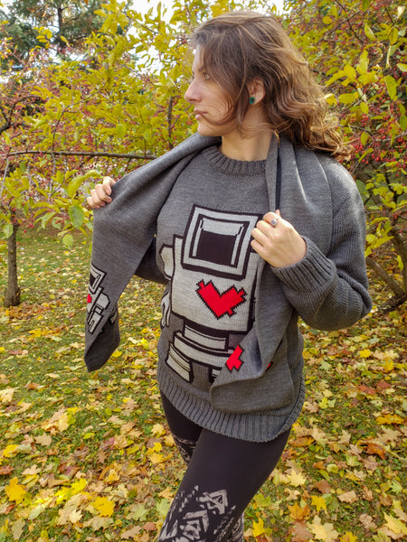 Heather Knit Lovebot Sweater (Ltd. To 50 pcs.)