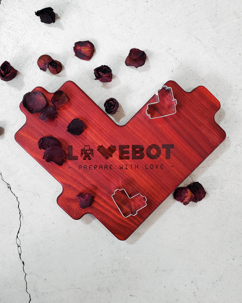 "!*Hero Heart Cutting Board - Padauk