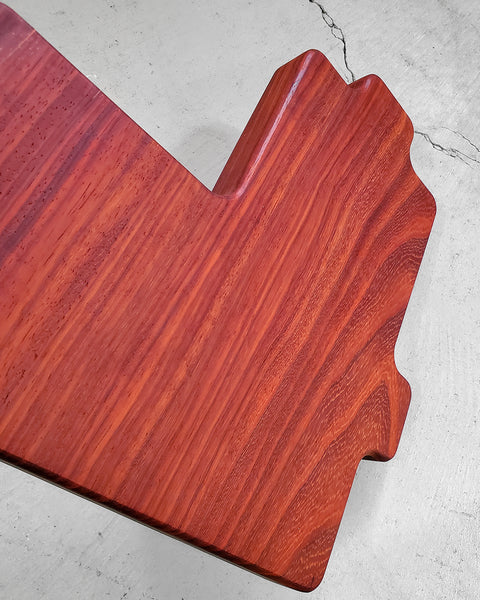 "!*Hero Heart Cutting Board - Padauk