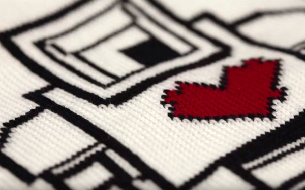 Knitted Original Lovebot Scarf 2017