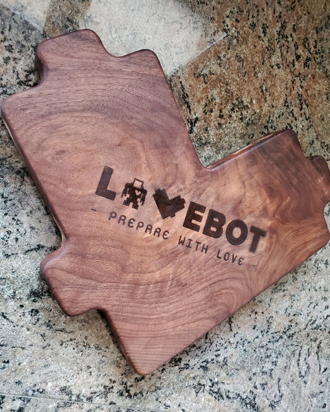 "!*Hero Heart Cutting Board - Walnut