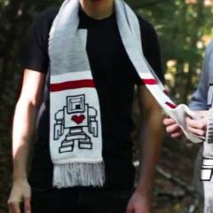 Knitted Original Lovebot Scarf 2017